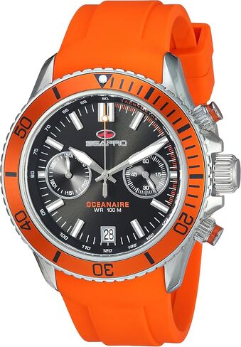 Seapro Men's SP0331 Scuba Dragon Analog Display Quartz Orange Watch in Saudi Arabia