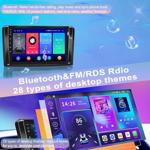 4+64G Android Car Stereo for Mercedes Benz ML GL ML350 GL450 W164 GL320 X164 ML500 ML280 GL350 2005-2011, Wireless Carplay & Android Auto - 9 Inch IPS Touchscreen, 32EQ DSP, WiFi, GPS, Mirror Link in Saudi Arabia