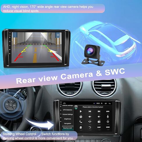 4+64G Android Car Stereo for Mercedes Benz ML GL ML350 GL450 W164 GL320 X164 ML500 ML280 GL350 2005-2011, Wireless Carplay & Android Auto - 9 Inch IPS Touchscreen, 32EQ DSP, WiFi, GPS, Mirror Link in Saudi Arabia