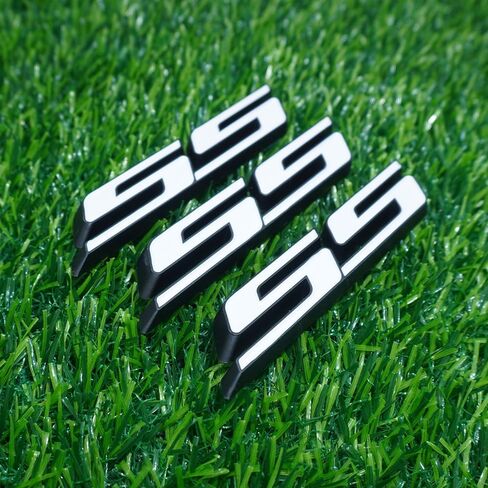 الباب الخلفي الجانبي الخلفي trunk trunk Nameplate 3D Letter Parge Parge for 2010-2016 SS 3PC (Chrome Black) in Kuwait