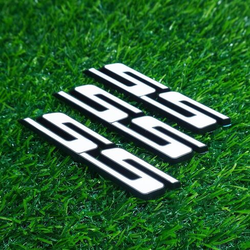 الباب الخلفي الجانبي الخلفي trunk trunk Nameplate 3D Letter Parge Parge for 2010-2016 SS 3PC (Chrome Black) in Kuwait