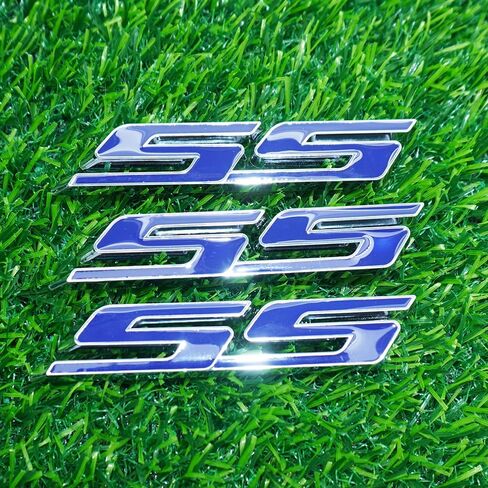 الباب الخلفي الجانبي الخلفي trunk trunk Nameplate 3D Letter Parge Parge for 2010-2016 SS 3PC (Chrome Black) in Kuwait