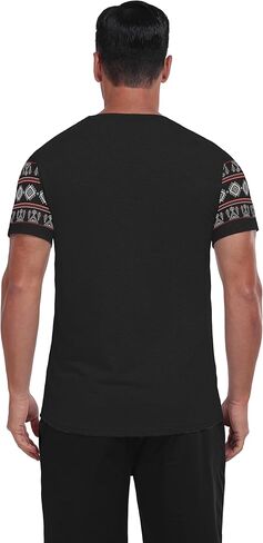 Men's T-Shirts Casual Summer Western Aztec Print Short Sleeve Tops Basic Comfortable Tees Shirts in Kuwait