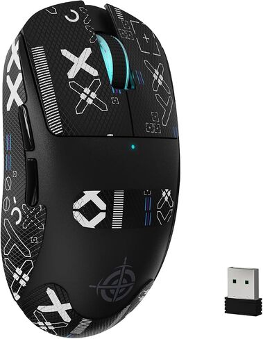 هجوم القرش × ماجيك-ريدنر G6 اللاسلكي ألعاب الماوس Tri-Modes Connection 2.4G/BT/USB-C 24000 DPI 1000Hz معدل استقصاء مع قبضة مضادة للانزلاق ، 750mAh ألعاب البطارية للبطارية لجهاز الكمبيوتر المحمول/الكمبيوتر المحمول الأبيض in Kuwait