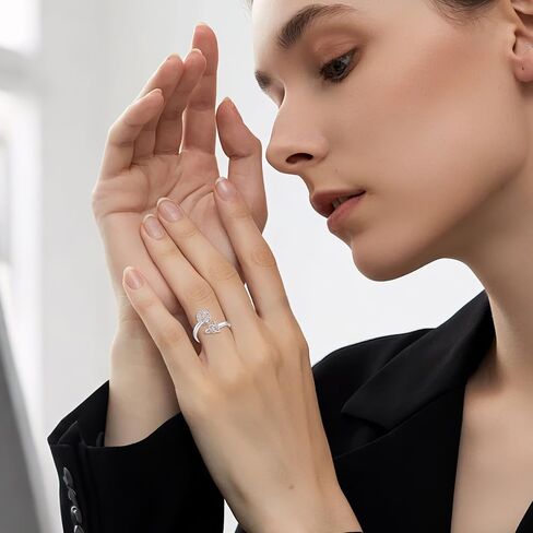 AA Sobriety Ring 925 Sterling Silver Stay Sober Recovery Anxiety Ring Sobriety Gifts for Women in Saudi Arabia