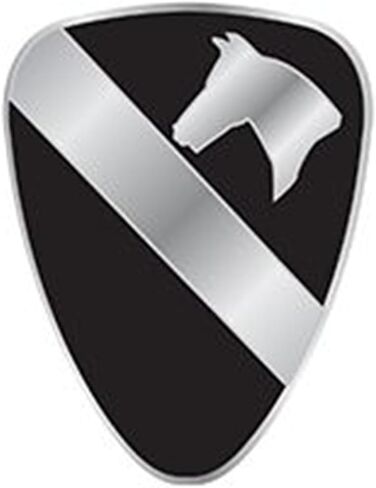 United States Army 1st Cavalry Division 1" Lapel Pin in Saudi Arabia
