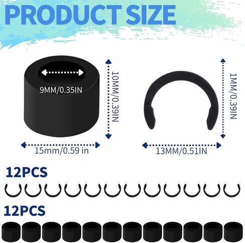 20pcs Retaining Springs for Cricut Maker, Rubber Roller Resolution and Replacement Rubber Roller for Cricut Maker, Prevent Rubber from Moving Retaining Clamp Ring in Kuwait