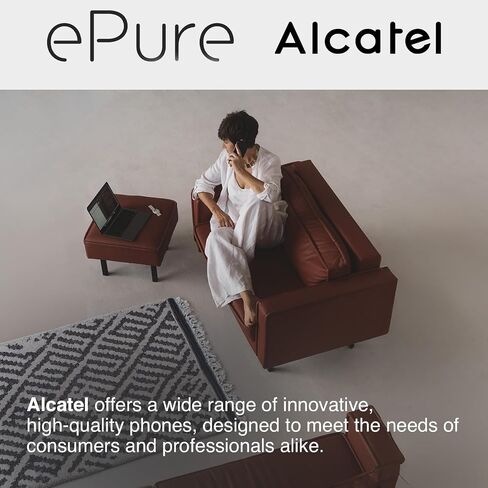 Alcatel Epure - Design DECT 6.0 Cordless Phone for Home with Answering Machine, Handsfree and Unwanted Call Blocking, White in Saudi Arabia