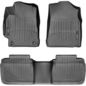 WeatherTech Custom Fit FloorLiners for Toyota Camry - 1st & 2nd Row (447881-444002), Black in Kuwait