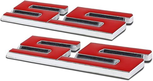 Auto Dynasty 2 x Metal Emblem Decal Logo Trim Badge SS (Silver) in Saudi Arabia