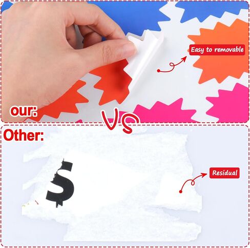 300 Pcs Removable Yard Sale Price Stickers, 2"x3" Self-Adhesive Price Tag Stickers for Garage Sale, Rummage Sale Price Labels for Retail, Flea Markets and Estate in Kuwait