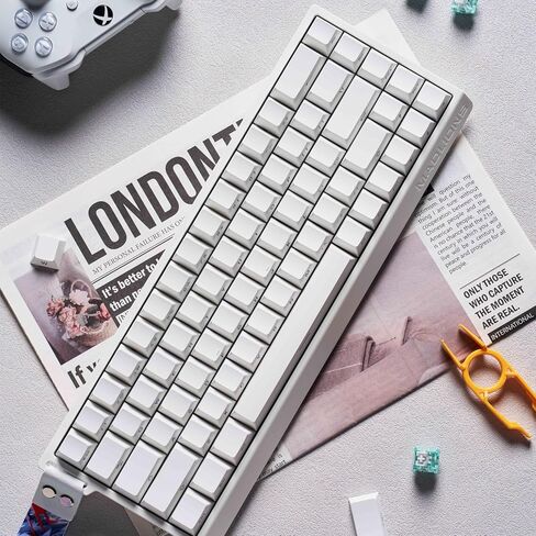 Hyekit x FGG MADLIONS MAD 60 HE RGB PRO 60% Wired Magnetic Switch Gaming Keyboard with Adjustable Actuation, 8K Hz Polling Rate, Rapid Trigger Mode, Hall Effect Switches, for PC/Mac, White in Saudi Arabia