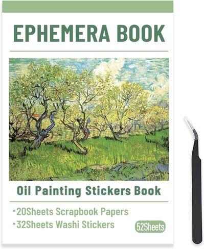 Flower Sticker Book, 40 Sheets 470pcs Floral Botanical Themed Journaling Supplies for Scrapbooking Supplies Aesthetic Junk Journal Craft DIY Craft Card Making Laptop in Kuwait