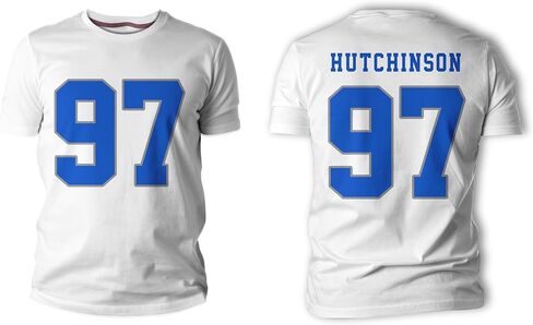 Aiden Hutchinson #97 Detroit Football T-Shirt Jersey 100% Cotton in Kuwait