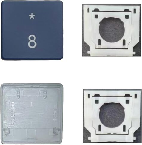 Replacement Digital 8 Keycap Keys and Hinges Compatible for Surface Laptop 3/4/5 13.5/15inch 1867 1868 1872 1873 1950 1951 1952 1953 Keyboard Number 8 Key Cap (Black) in Saudi Arabia