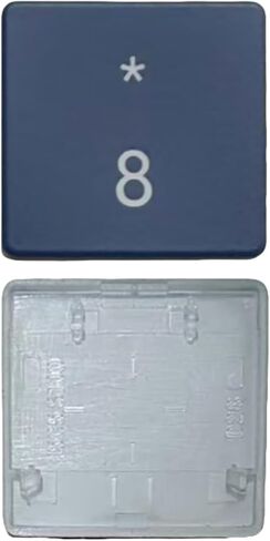 Replacement Digital 8 Keycap Keys and Hinges Compatible for Surface Laptop 3/4/5 13.5/15inch 1867 1868 1872 1873 1950 1951 1952 1953 Keyboard Number 8 Key Cap (Black) in Saudi Arabia