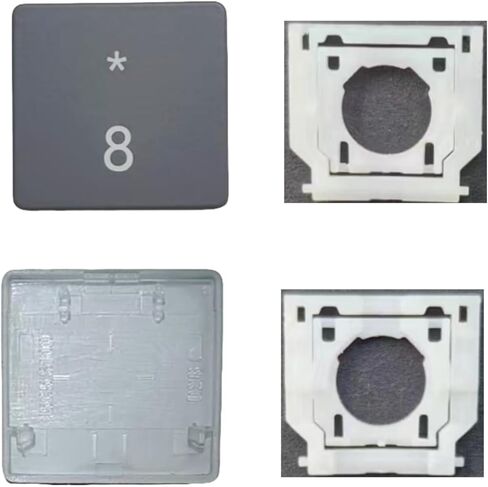 Replacement Digital 8 Keycap Keys and Hinges Compatible for Surface Laptop 3/4/5 13.5/15inch 1867 1868 1872 1873 1950 1951 1952 1953 Keyboard Number 8 Key Cap (Black) in Saudi Arabia