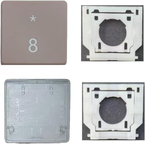 Replacement Digital 8 Keycap Keys and Hinges Compatible for Surface Laptop 3/4/5 13.5/15inch 1867 1868 1872 1873 1950 1951 1952 1953 Keyboard Number 8 Key Cap (Black) in Saudi Arabia
