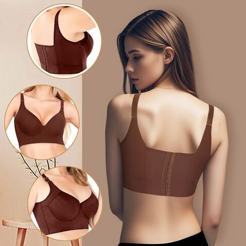 Geibiu Push up Bras for Women Smoothing Hide Back Fat Bra Full Coverage Plus Size Womens Bras in Saudi Arabia