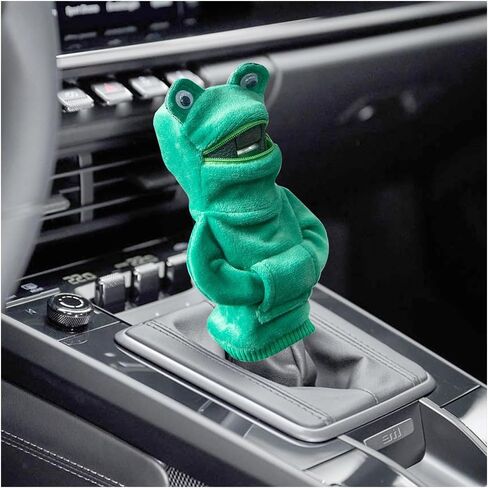 Car Gear Shift Cover, Funny Shark Hoodie Winter Warm Car Shift Knob Protector, Non-Slip Cute Automotive Interior Shifter Stick Decorative Accessories, Universal for SUV RV Truck in Kuwait