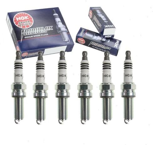 6 pc NGK Iridium IX Spark Plugs compatible with Jeep Wrangler JK 3.6L V6 2018 in Kuwait