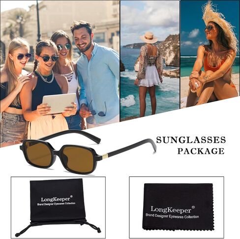 Long Keeper Small Retro Sunglasses for Women Men 90s Narrow Rectangle Sunglasses Vintage Slim Square Rectangular Sunglasses in Saudi Arabia