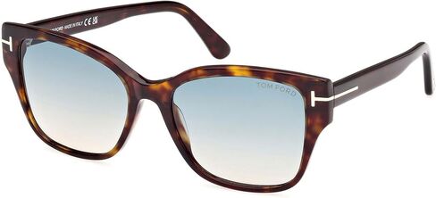 Tom Ford Elsa Ft 1108 Dark Tortoise/Green Shaded 55/17/140 Women Sunglasses in Saudi Arabia
