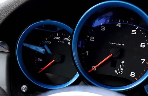 IJdmtoy 3pC Matte Silver Finish Gauge Swrerounding Ring Decoration Kit متوافق مع 2014-2022 Porsche Macan in Saudi Arabia