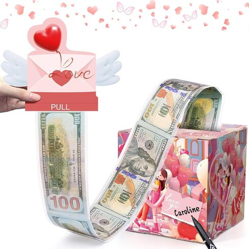 BlissfulBlend Game Player Gift Box with Pull Out Surprise Money Box with Happy Birthday Card and 40Pcs Transparent Bags, DIY Stickers for Any Age, A Fun Way to Give Cash to Boys Girls Kids with Assembly Instructions in Kuwait