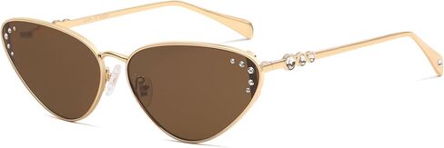Sojos Retro Cateye Sunglasses Womens العصرية الضيقة UV400 حماية نظارات شمس SJ1241 in Kuwait