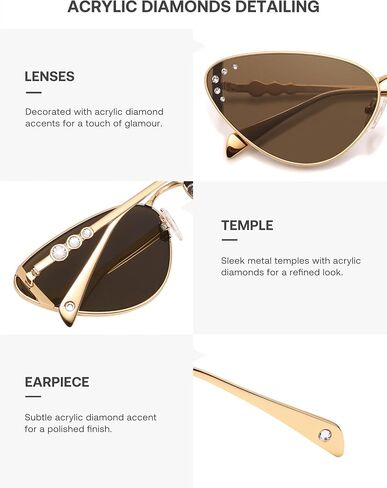 Sojos Retro Cateye Sunglasses Womens العصرية الضيقة UV400 حماية نظارات شمس SJ1241 in Kuwait