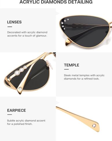 SOJOS Retro Cateye Sunglasses Womens Trendy Narrow UV400 Protection Sun Glasses SJ1241 in Saudi Arabia