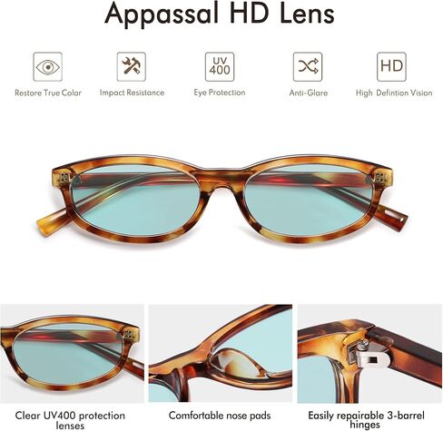 Retro Small Rectangle Sunglasses for Women Men Vintage 90s Narrow Skinny Style Glasses AP3732 in Saudi Arabia