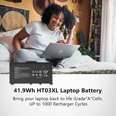 55.67WH MB04XL بطارية لـ HP ENVY X360 M6-AQ000 M6-AQ003DX M6-AR004DX M6-AQ005DX M6-AQ103DX M6-AR004DX 15-AQ 15-AQ 15T-AQ200 843538-541 844204-850 in Kuwait