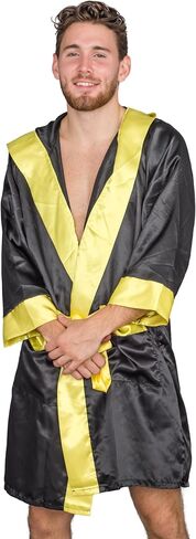 Costume Agent Italian Stallion Boxer Halloween Costume Black Robe Boxing Cosplay in Saudi Arabia