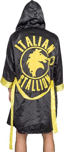 Costume Agent Italian Stallion Boxer Halloween Costume Black Robe Boxing Cosplay in Saudi Arabia