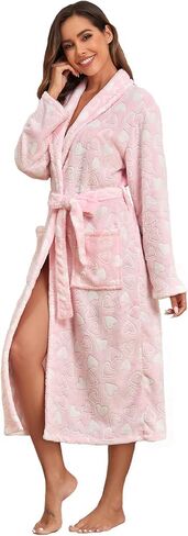 RONGTAI Plush Soft Robes for Women Lightweight and Warm SPA & Bath Robes Female for Mom Wife and Girl Friend in Kuwait