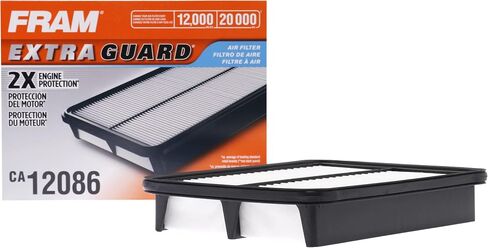 Fram Extra Guard CA12086 Presection Engine Air Filter لنماذج Select Scion و Toyota ، يوفر ما يصل إلى 12 شهرًا أو حماية مرشح 12000 ميل in Saudi Arabia