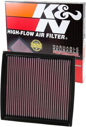 K&N Engine Air Filter: Reusable, Clean Every 75,000 Miles, Washable, Replacement Car Air Filter: Compatible 2005-2011 CHEVROLET/BUICK/PONTIAC(Impala, Malibu, Monte Carlo, LaCrosse, Grand Prix) 33-2334 in Saudi Arabia