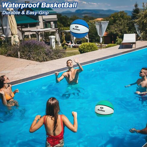 LED Pool Basketball Hoop Poolside, Oversized Water Basketball Hoop with Solar Colorful Lights, 34"x34"x42.2" Light Up Swimming Pool Basketball Hoops for Kids Adults, with 2 Balls and Pump. in Kuwait