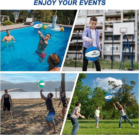 LED Pool Basketball Hoop Poolside, Oversized Water Basketball Hoop with Solar Colorful Lights, 34"x34"x42.2" Light Up Swimming Pool Basketball Hoops for Kids Adults, with 2 Balls and Pump. in Kuwait