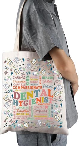 Feelmem Dental Hegianistic Tote Bag Higres Dentist Higibed Artist Hight Future Dental Hegianist Gift DH Gift Home Student in Kuwait