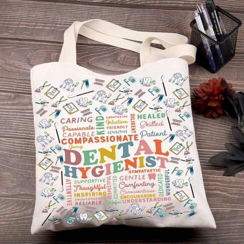 Feelmem Dental Hegianistic Tote Bag Higres Dentist Higibed Artist Hight Future Dental Hegianist Gift DH Gift Home Student in Kuwait