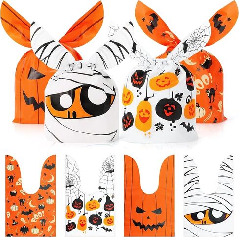 Lapensa 100pcs Easter Treat Acags ، 6 أنماط حقائب Easter Candy Goadies لإعطاء الهدايا لحفلات DIY Supplies لصالح in Kuwait