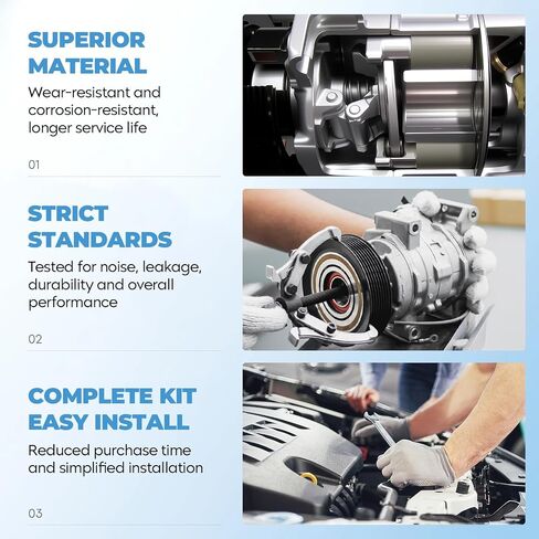 NEW Air Conditioning A/C Compressor Component Kit complete For Honda CR-V 2.4L 2002 2003 2004 2005 2006, CO 10663PC, KT 4785 in Saudi Arabia