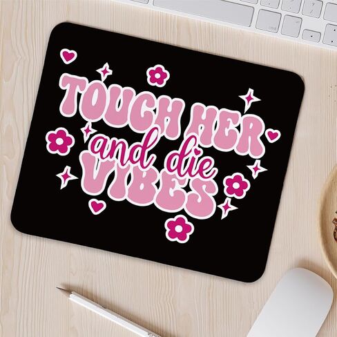 Coquette Pink Bunny Mouse Pad,Bunny Lover Gifts,Teen Girl Gifts,Aesthetic Non-Slip Rubber Base Mousepads for Home Office Dorm Desk Decor,9.5x7.9 inches in Kuwait