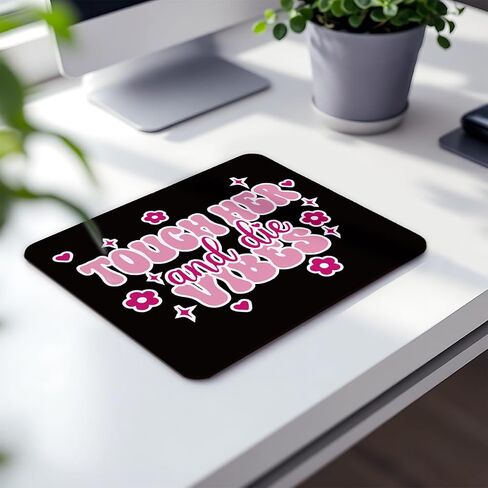 Coquette Pink Bunny Mouse Pad,Bunny Lover Gifts,Teen Girl Gifts,Aesthetic Non-Slip Rubber Base Mousepads for Home Office Dorm Desk Decor,9.5x7.9 inches in Kuwait