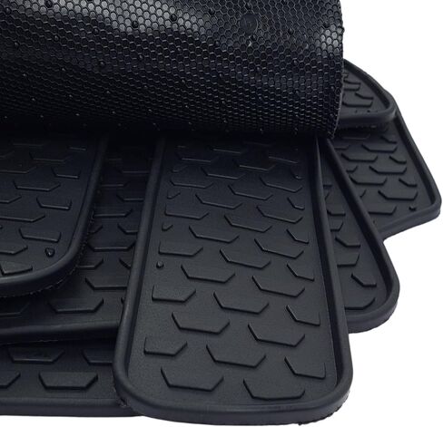 Fits 2014-2023 Chevrolet Trax / 2013-2023 Buick Encore Floor Mats Front & 2nd Row Seat Liner Set All Weather Full Set Liners (Black) in Kuwait