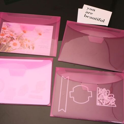 UNIMEIX 24 Pcs Magnetic Sheets for Die Storage Stamp and Die Storage Pockets Die Cut Storage for Card Making (12 Pcs Sheets+ 12 Pcs Bags, 1.2 mm Thickness in Saudi Arabia
