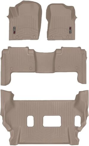 WeatherTech Custom Fit FloorLiners for QX80, Armada - Full Set (441502-1-2-449562), Black in Saudi Arabia